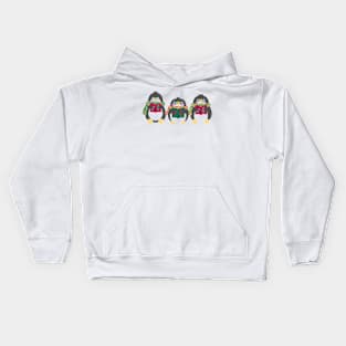 Penguin the church singer Kids Hoodie